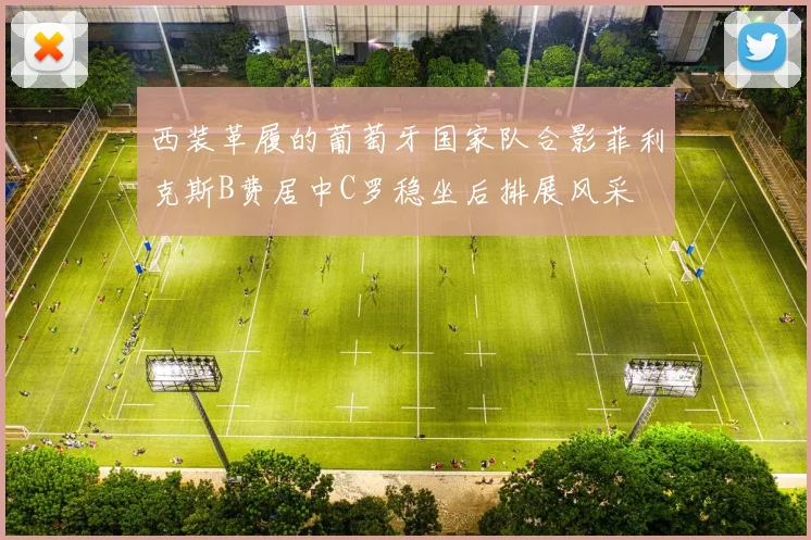 西装革履的葡萄牙国家队合影菲利克斯B费居中C罗稳坐后排展风采